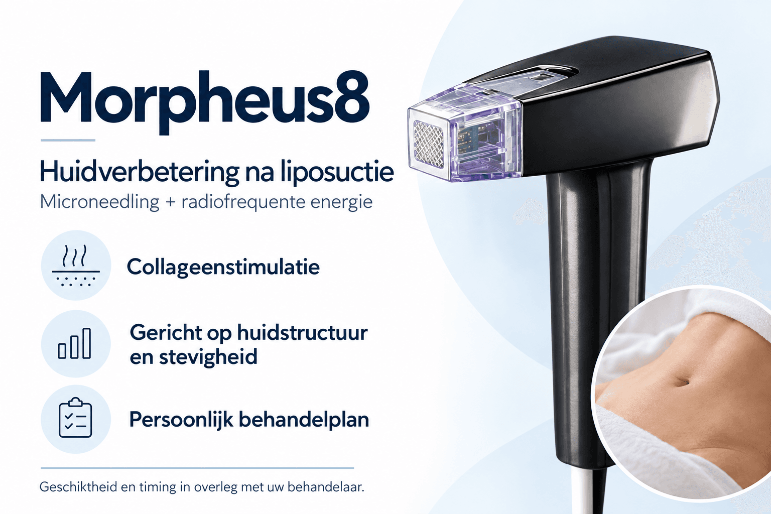 Morpheus8 na liposuctie bij Blooming